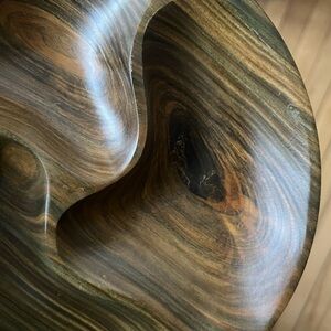 Beautiful hand carved crafted wood bowl